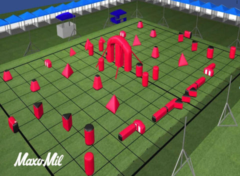 44 Piece Inflatable Bunker Set - Max Leisure