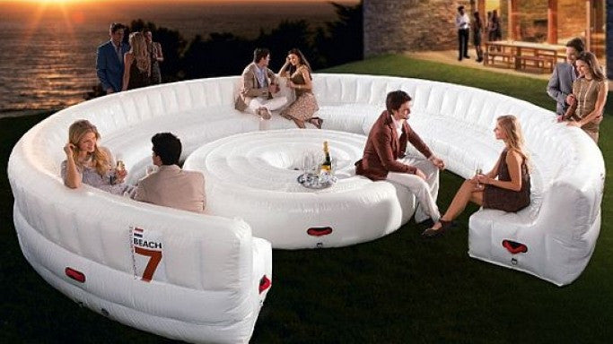 Outdoor 20 Seat Round Inflatable Garden Party Sofa