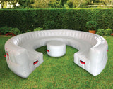 Outdoor 20 Seat Round Inflatable Garden Party Sofa - Max Leisure